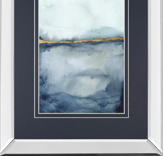 Classy Art Coastal Horizon II by Victoria Borges Mirror Framed Wall Art-1