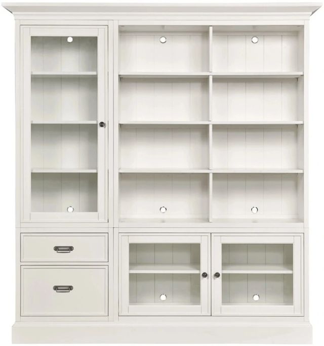 Hammary® Structures White Triple Multi Use Storage Unit-0