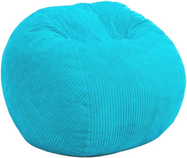 CordaRoy's® Cyan Plush Corduroy Full Bean Bag-0