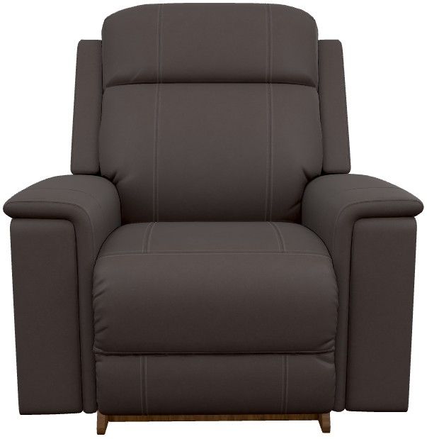 La-Z-Boy® Ace Chocolate Leather Power Rocking Recliner with Headrest and Lumbar-1