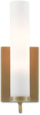 Currey & Company Bagno Brindisi Antique Brass/Opaque Wall Sconce-1
