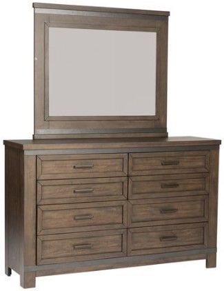Liberty Furniture Thornwood Hills 4-Piece Rock Beaten Gray Queen Panel Storage Bedroom Set-2