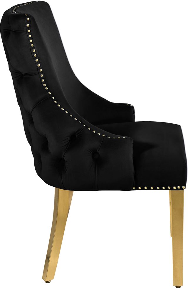 Meridian Furniture Tuft Black Velvet Dining Chair-3