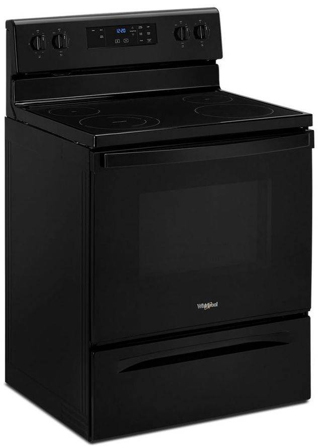 Whirlpool® 30" Black Free Standing Electric Range-3
