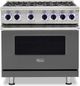 Viking® 7 Series 36" Damascus Grey Pro Style Liquid Propane Gas Range-0