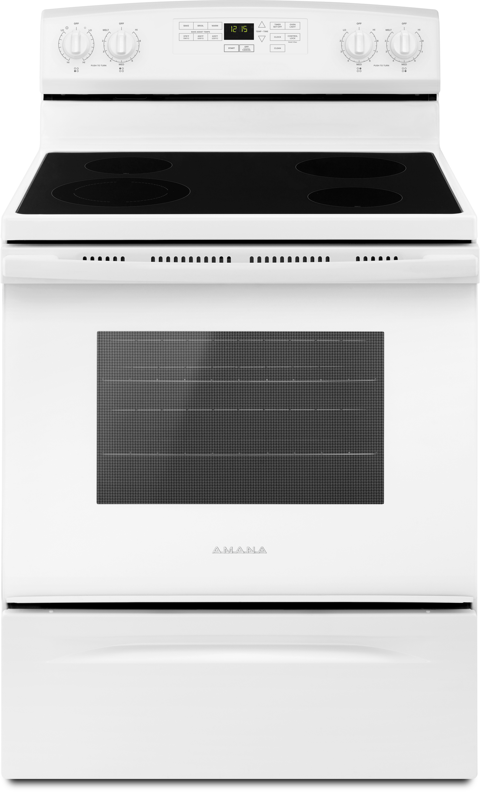 Amana® 30" White Freestanding Electric Range