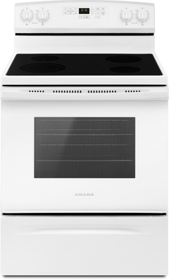 Amana® 30" White Freestanding Electric Range