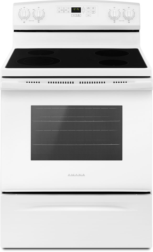 Amana® 30" White Freestanding Electric Range-0