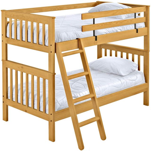 Crate Designs™ Furniture Classic Twin XL/Twin XL Tall Mission Bunk Bed-0