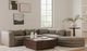 Moe's Home Collection Lowtide Alcove 5-Piece Grey L-Shaped Modular Sectional and Ottoman-3