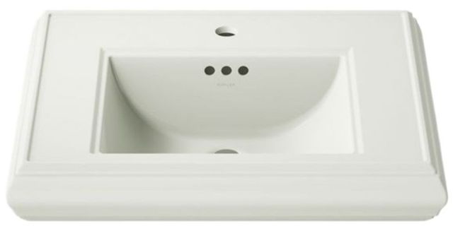 Kohler Memoirs® Dune Pedestal/Console Table Bathroom Sink Basin with 4" Centerset Faucet Holes-4