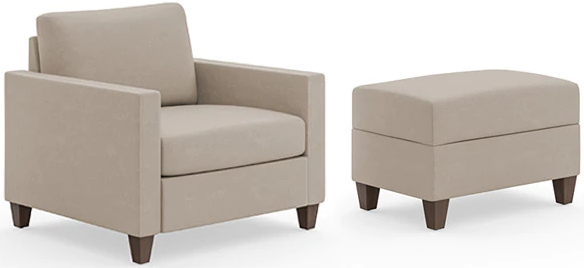 homestyles® Dylan Tan Chair and Ottoman Set-0