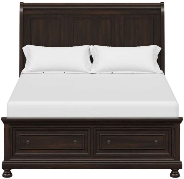 Bernards Prescott Cherry Queen Sleigh Storage Bed-1