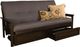 Kodiak Furniture Monterey Twill Gray/Espresso Full Storage Futon with Mattress-0