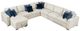Homelegance® Isla 5-Piece Beige Sectional with Reversible Chaise-3