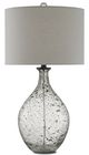 Currey & Company Luc Clear Speckled Glass/Steel Gray Table Lamp-1