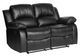Homelegance® Cranley Black Double Manual Reclining Loveseat-0
