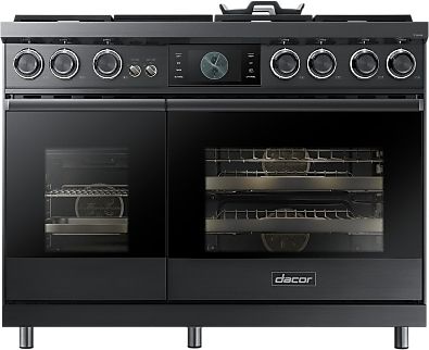 Dacor® 48" Graphite Stainless Pro Style Dual Fuel Range-0