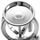 A & B Home Clear Glass Cylindrical Hurricane on Stand-1