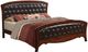 Elements International Jenny Dark Wood Queen Bed-0