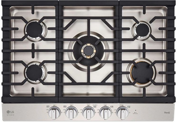 LG Studio 30" Stainless Steel Gas Cooktop 