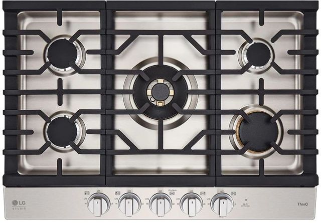 LG Studio 30" Stainless Steel Gas Cooktop -0