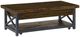 Flexsteel® Carpenter Dark Brown Lift-Top Coffee Table with Black Base-0