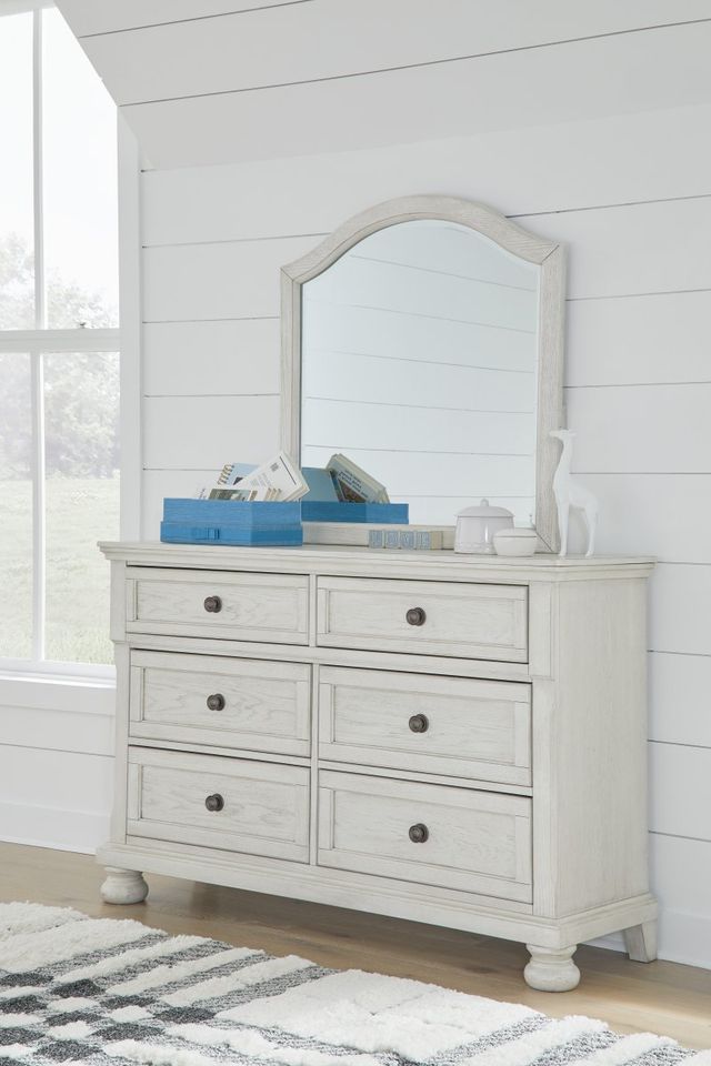 Signature Design by Ashley® Robbinsdale Antique White 35" Bedroom Mirror-2