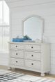 Signature Design by Ashley® Robbinsdale Antique White 35" Bedroom Mirror-2