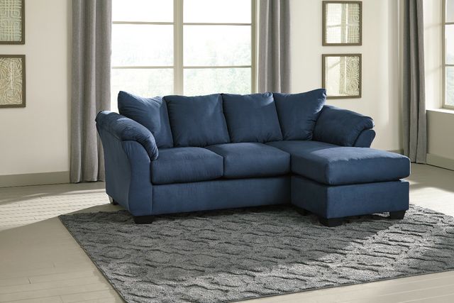 Signature Design by Ashley® Darcy Blue Chaise Sofa-2