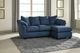 Signature Design by Ashley® Darcy Blue Chaise Sofa-2
