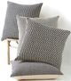 Giftcraft 4-Piece Black/Cream Assorted Handloom Oversized Pillow Set-0