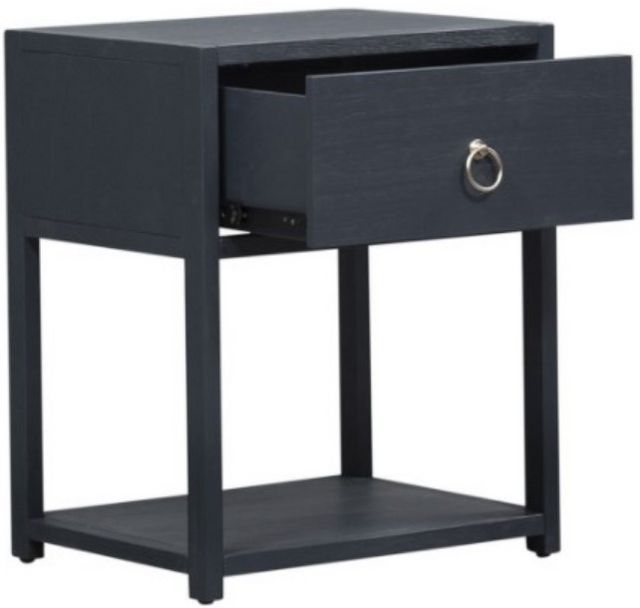 Liberty Furniture Midnight Wire Brushed Denim Accent Table-0