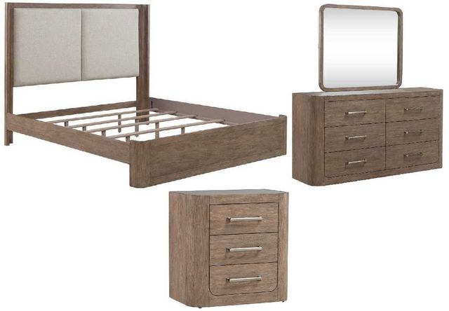 Liberty Furniture South Bend 4-Piece Burnished Clay/Gravel King Shelter Bedroom Set-0