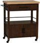 Linon Fino Natural/Walnut Kitchen Cart-0