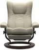 Stressless® by Ekornes® Customizable Wing Medium Power Recliner with Classic Base-1