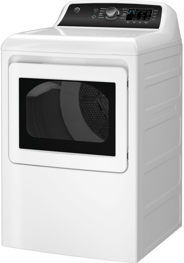 GE® White Top Load Washer & Gas Dryer Laundry Pair-3
