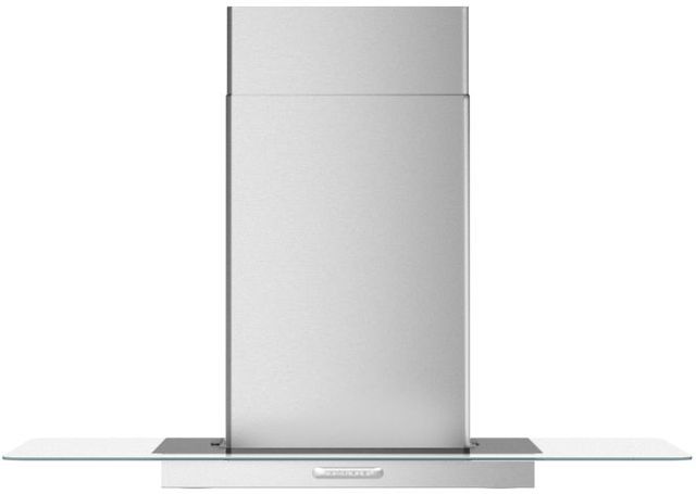 Whirlpool® 36" Stainless Steel Flat Glass Wall Mount Range Hood-0