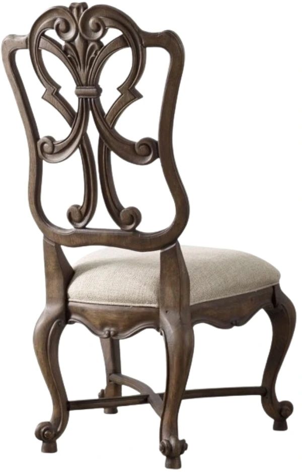Hooker® Furniture Rhapsody Aurora Ecru/Walnut Dining Side Chair-0