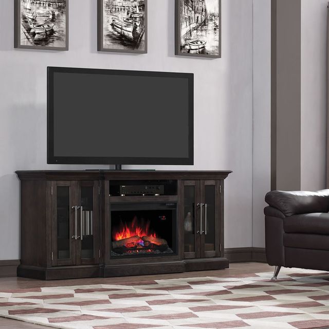 ClassicFlame® Grand Espresso Pine TV Stand-1
