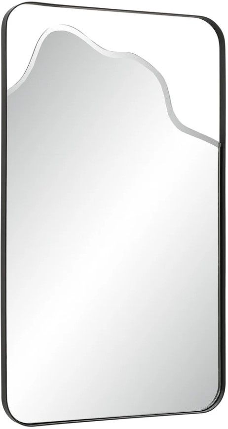 Renwil® Heron Matte Black Accent Mirror-2