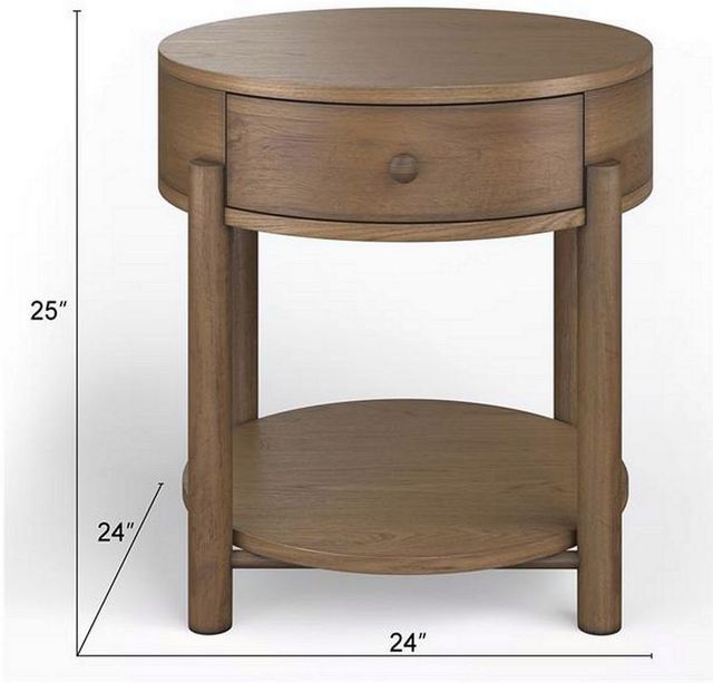 Magnussen Home® Hadleigh Honey End Table-2