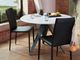 EQ3 Mesa Black/White Marble Round Dinette Table-3