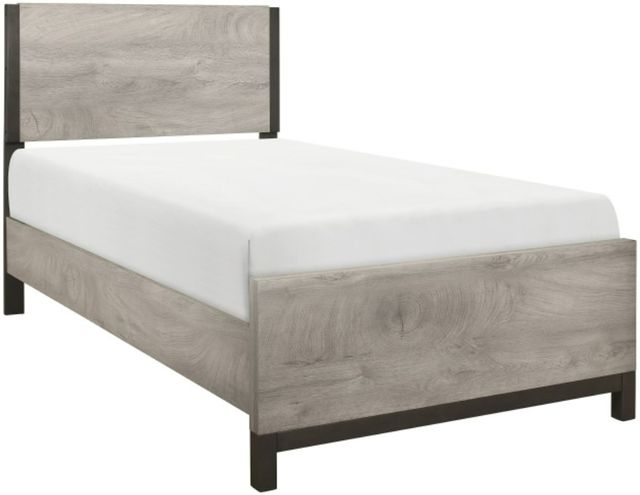 Homelegance® Zephyr 4-Piece Gray Twin Panel Bedroom Set-1