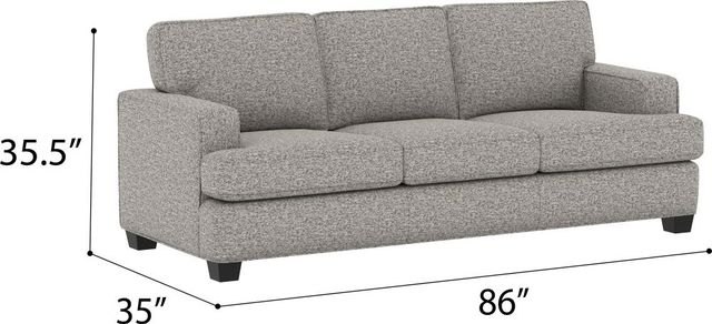 Emerald Home Carter Speckled Brown Sofa-2