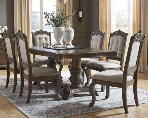 Signature Design by Ashley® Charmond 7-Piece Brown Dining Set -3