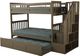 Kodiak Furniture Kelcie Dark Gray Twin/Twin Bunk Bed with Trundle and Tray-1