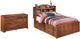 Signature Design by Ashley® Barchan 2-Piece Medium Brown Full Bookcase Bed Set-0