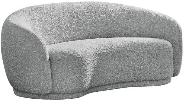 Meridian Furniture Hyde Grey Boucle Fabric Loveseat-0
