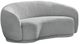 Meridian Furniture Hyde Grey Boucle Fabric Loveseat-0